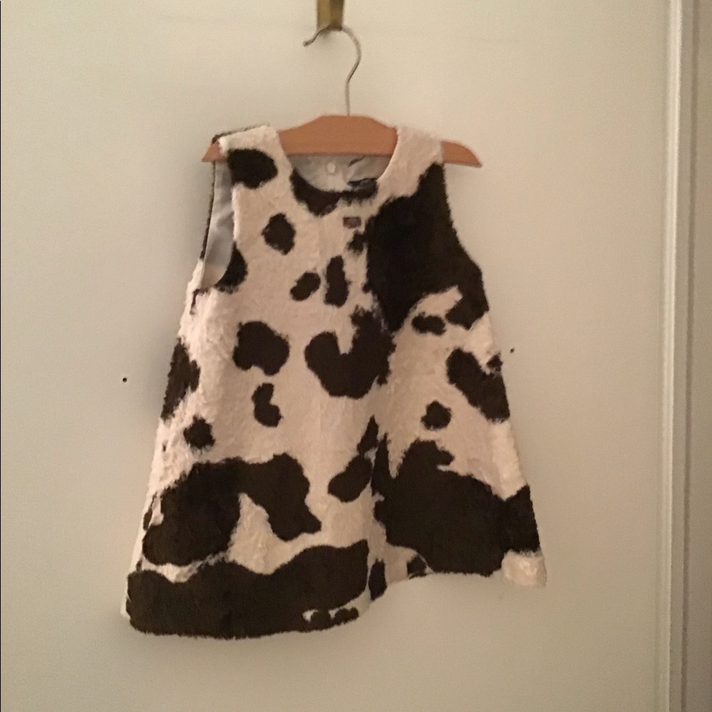 Adorable cow print dress